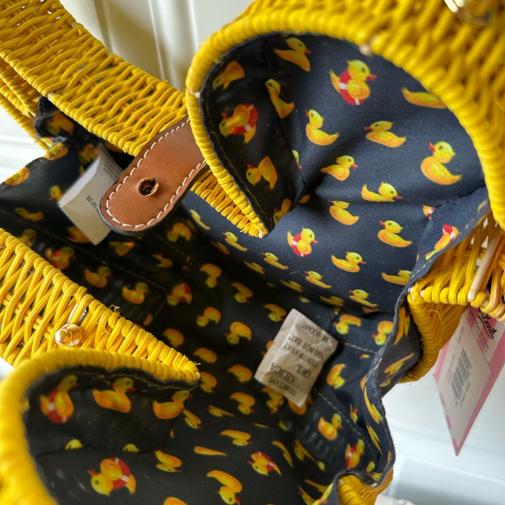 MC2 Saint Barth Yellow Wicker Duck Bag - Picture 4 of 9